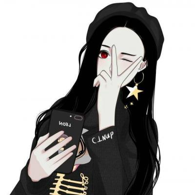 手绘女头