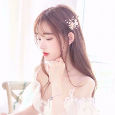 唯美浪漫白裙女头:做你的新娘_qq女生头像_我要个性网