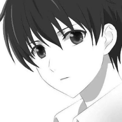 黑白高冷动漫男生头像与世无争