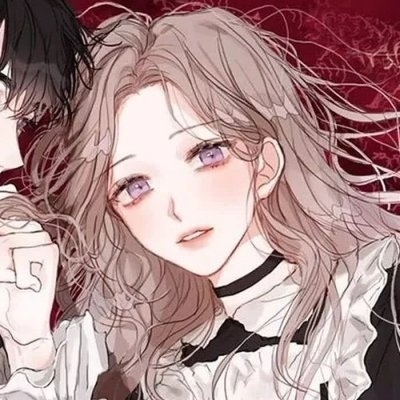 手绘动漫情侣头像 还行吧