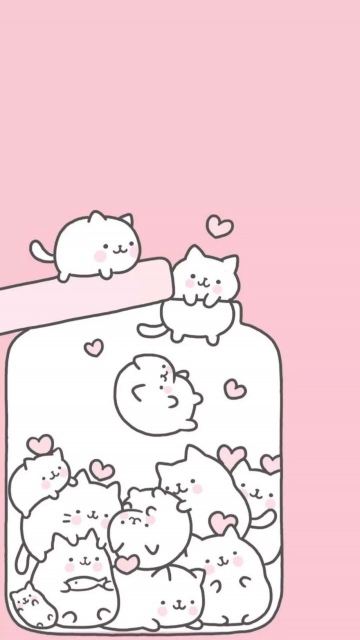 一堆猫可爱少女心壁纸