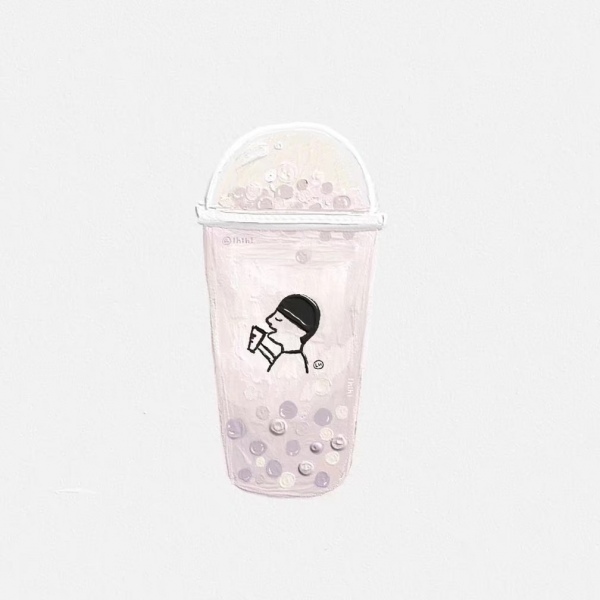 小清新奶茶唯美图片