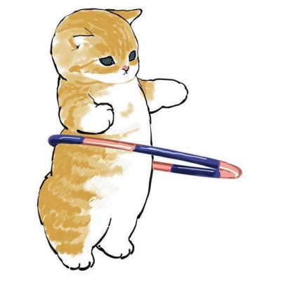 可爱小猫手绘卡通多人头像