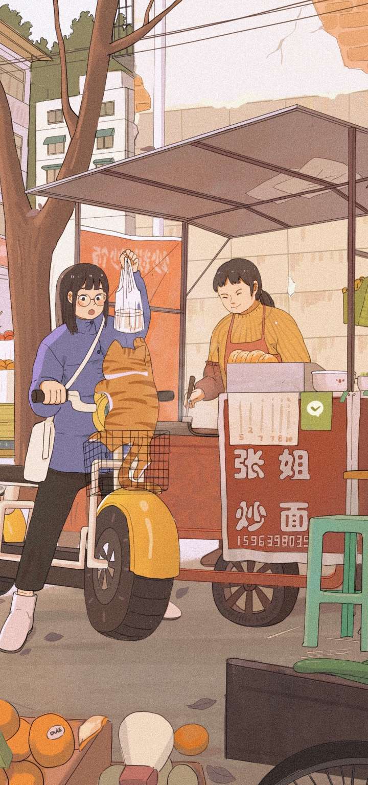 人间烟火_手机壁纸_动漫卡通手机壁纸_我要个性网