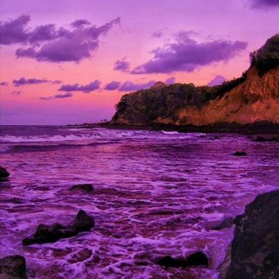 紫色风景头像霸气图片