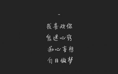 你是年少的欢喜，喜欢的少年是你.♡