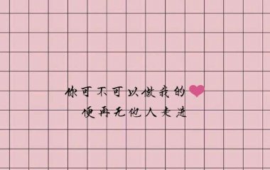 你可不可以做我的人♡