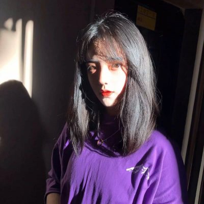 紫色系列女生头像