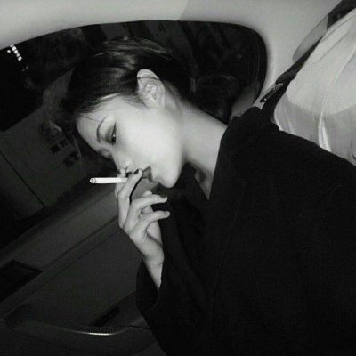 抽烟女头霸气图片