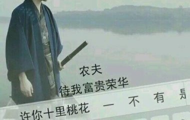 待我富贵荣华，许你十里桃花。