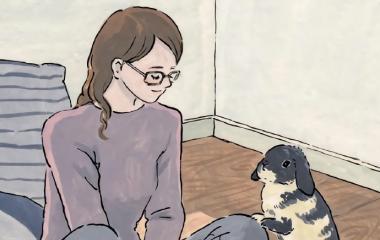 暖心文艺范的女生手绘动漫图片 明天会有好事发生的