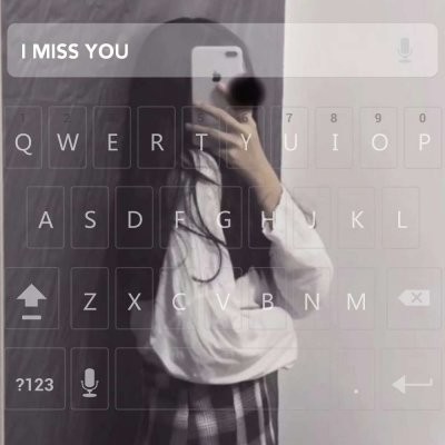 键盘头像女