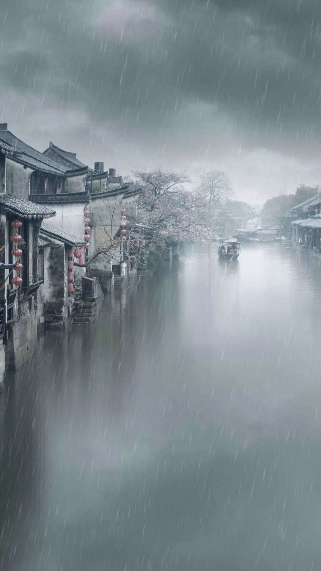 江南烟雨图片凄美图片