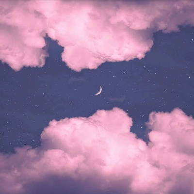 童话中的粉色月亮 开启通往异世界 风景静物头像 我要个性网
