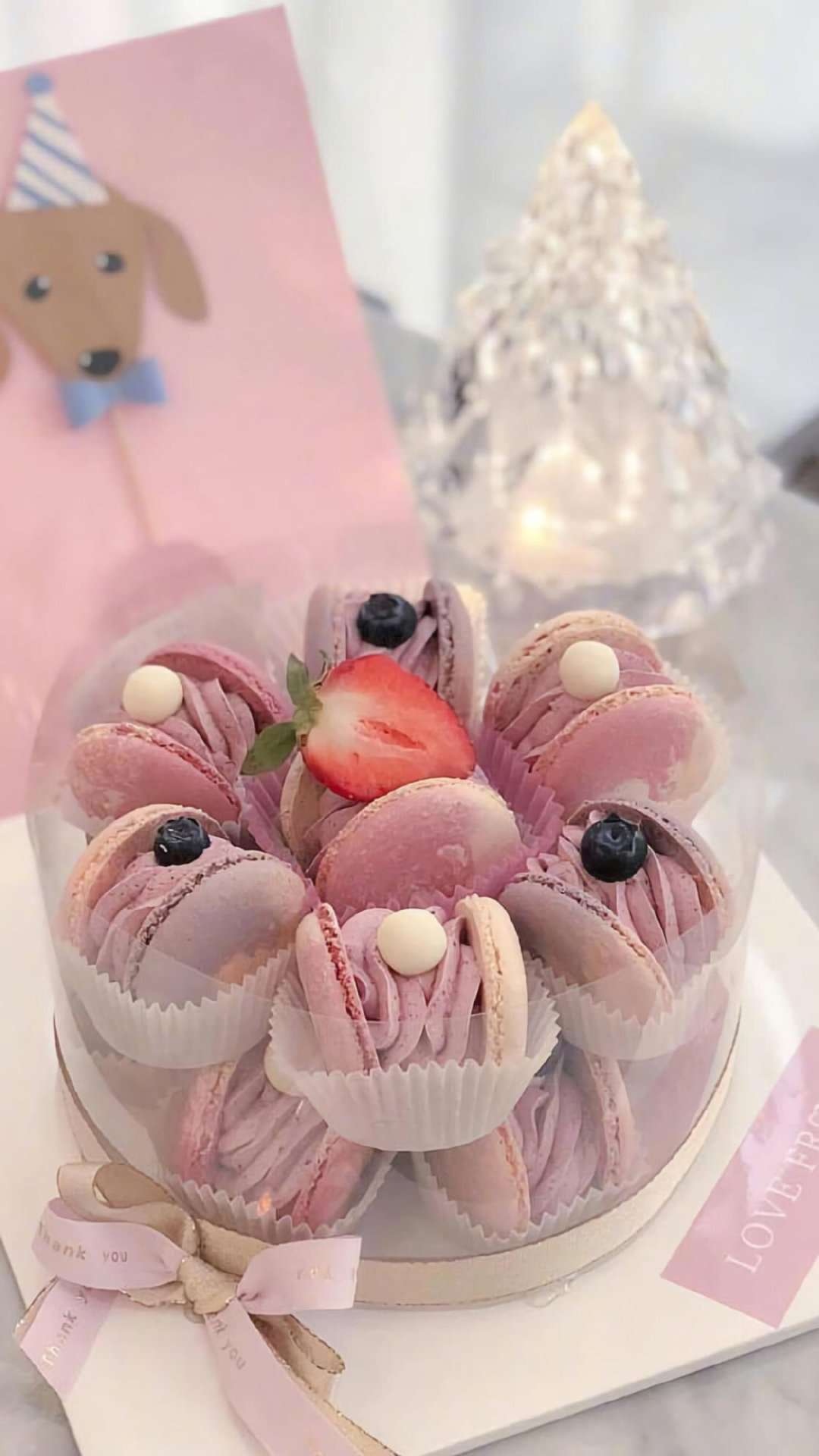 马卡龙少女心粉色壁纸