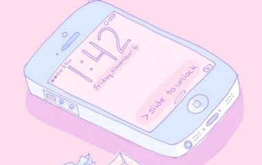 可爱少女心粉色手机图片