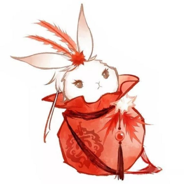 橙妹：动漫袋子兔/可爱/乖巧上头/你要抱抱嘛！