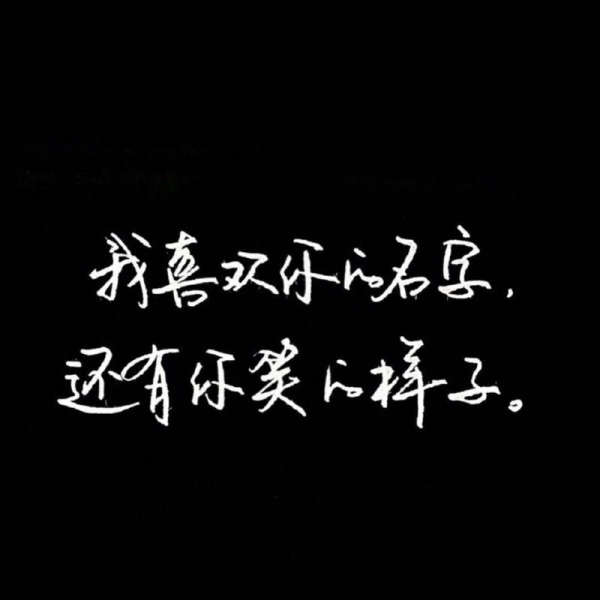 千鹤/手写短句/黑体白字/图源dt