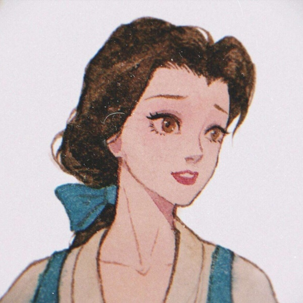 迪士尼公主头像胶片图片