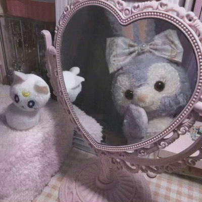 小熊照镜子头像图片