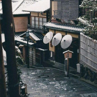 日本街道风景唯美个性背景图片