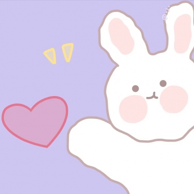 江孑可爱卡通兔子简笔画手绘头像