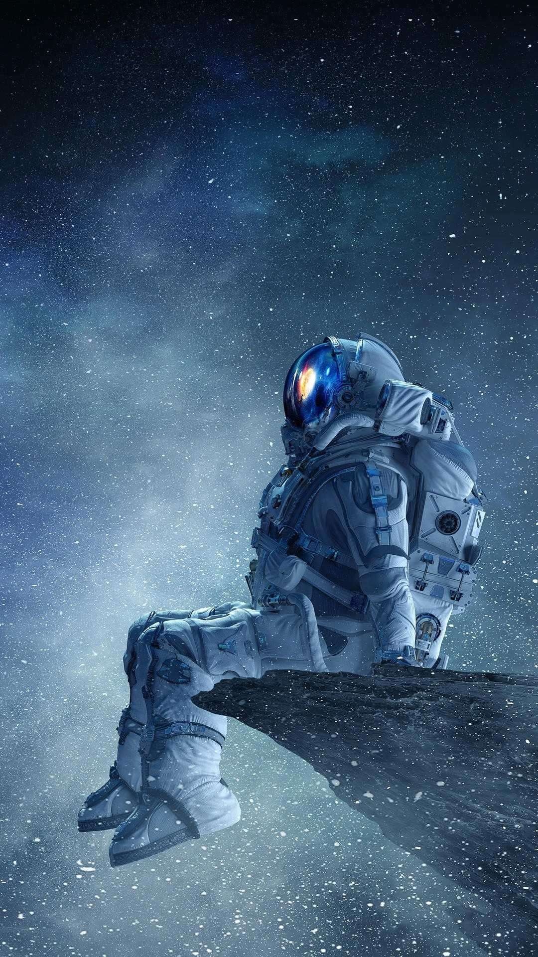 宇航员背景图唯美图片