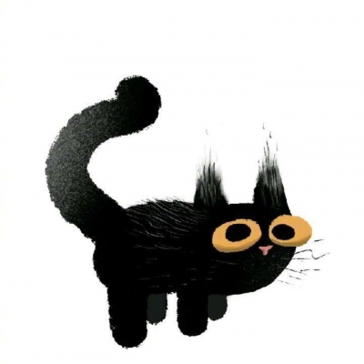 可爱黑猫漫画图片