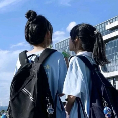 学霸头像女生 闺蜜图片