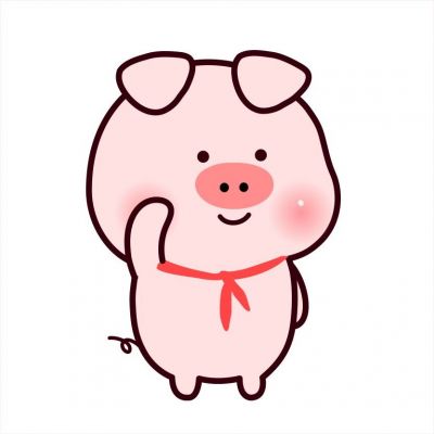 猪猪女孩超可爱的猪猪简笔画微信头像