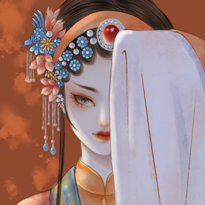 苏柒:戏子手绘女头