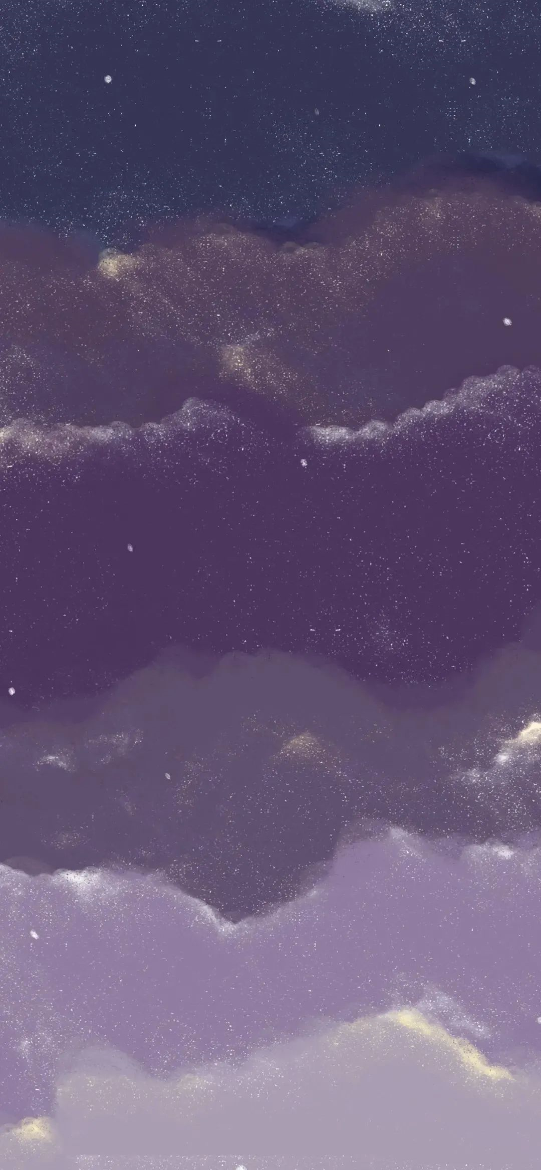 唯美神秘的紫色天空高清壁纸 -桌面天下（Desktx.com）